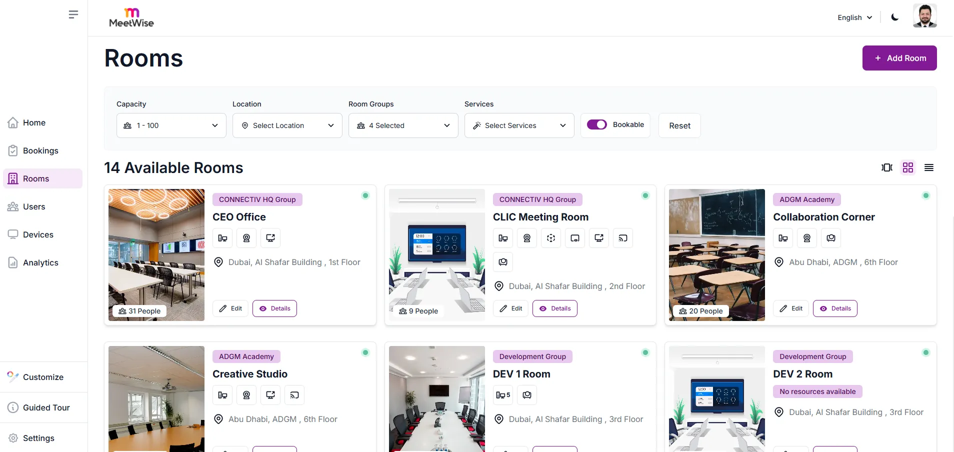 MeetWise Management Portal